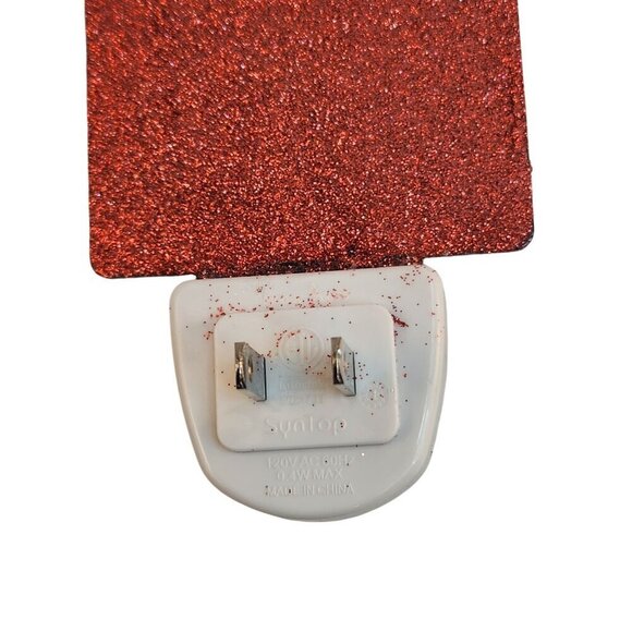 Unicorn-Themed Glitter Night Light With Red Roses & Sparkle Accents - Picture 7 of 10